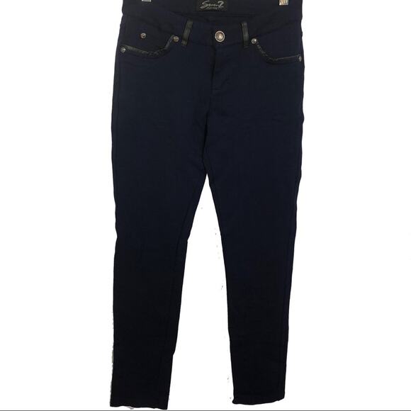 Seven 7 womens navy blue jeggings size 26 - Picture 1 of 7